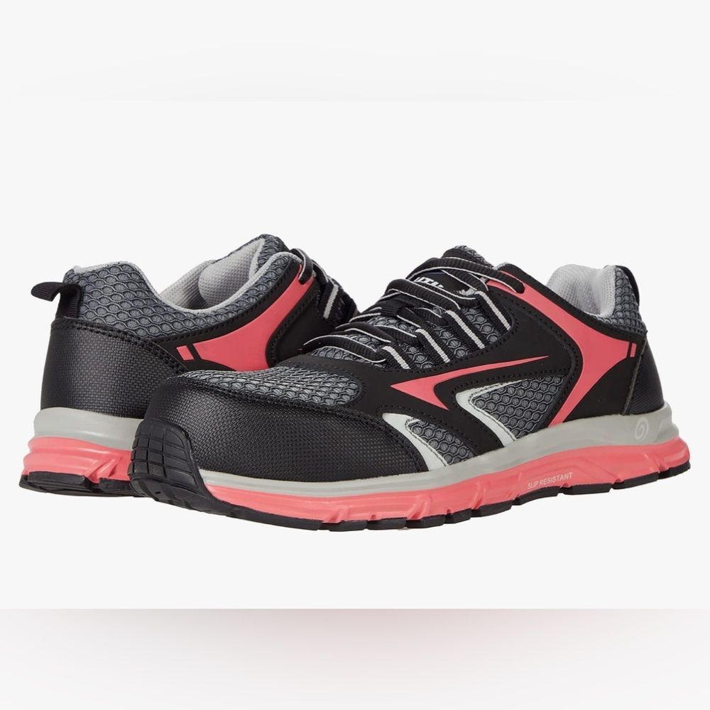 Nautilus Tempest Low CT Safety Shoes Black Pink Women's 7.5 NEW